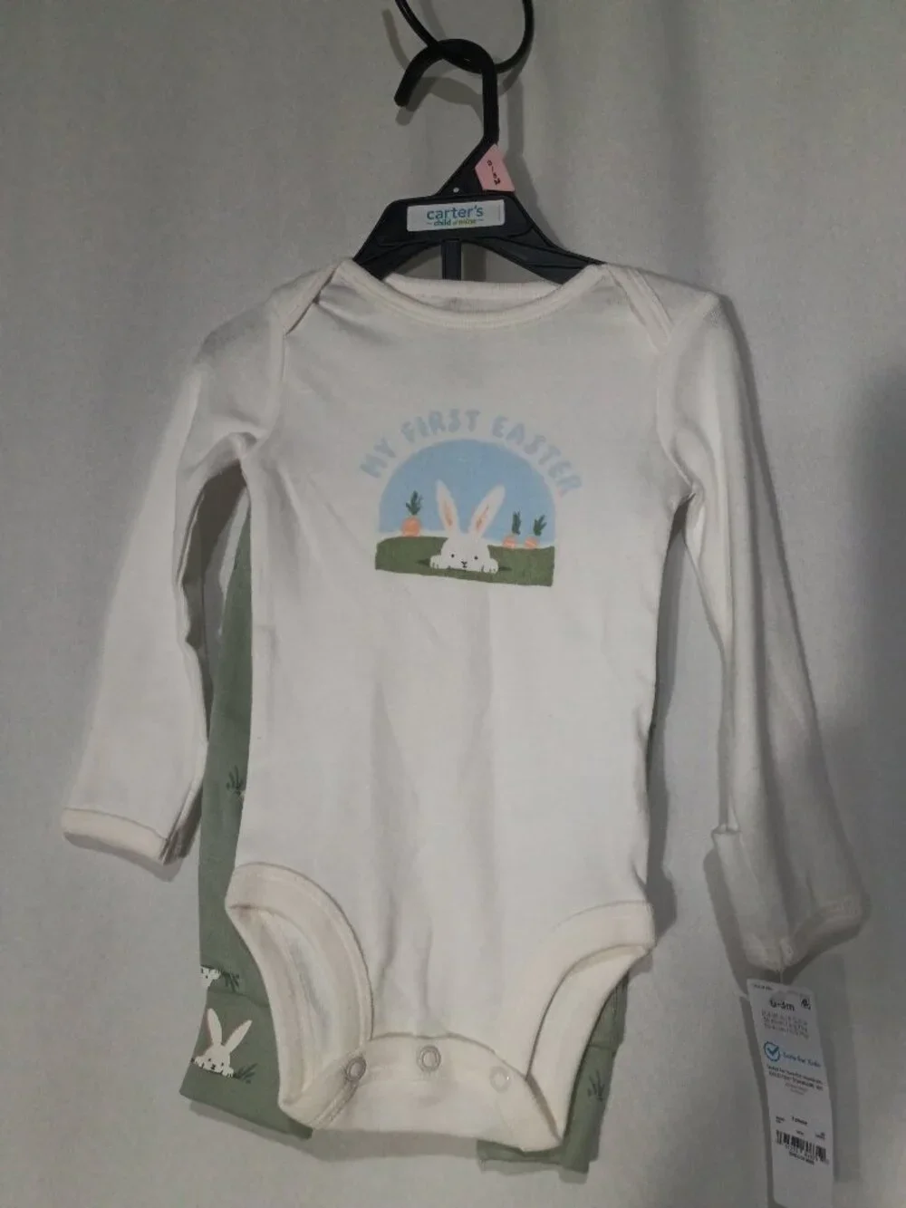 Carters 2-piece my first easter bodysuit with matching pants  NWT